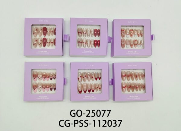 [PG-GO-25077/112037] press on almond con decoraciones 