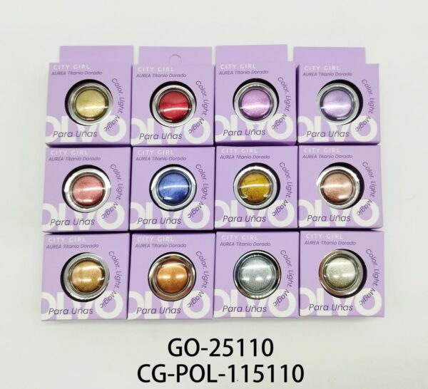 polvo aura para uñas city girl