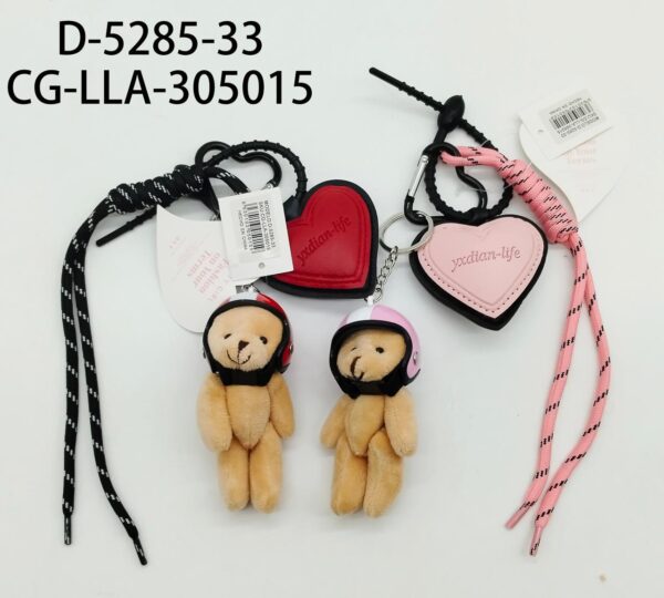 LLAVERO CHARM OSITO CON CASCO 