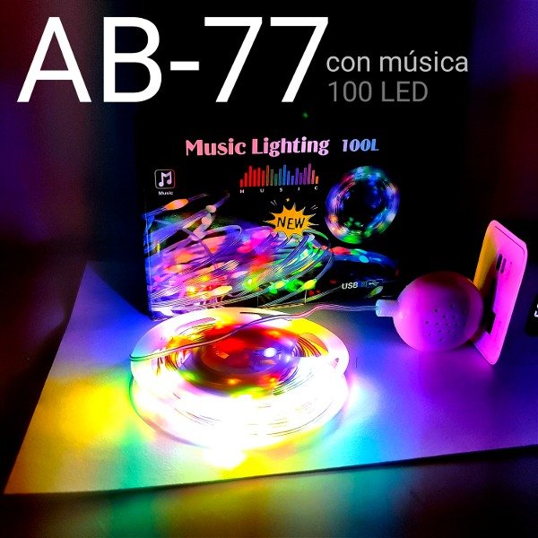[PY-AB-77] luces decorativas con sonido x1u. multicolor