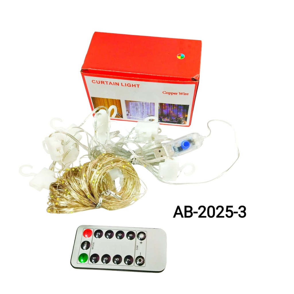 [PY-AB-2025-3 ] luces decorativas navidad x1u. fria