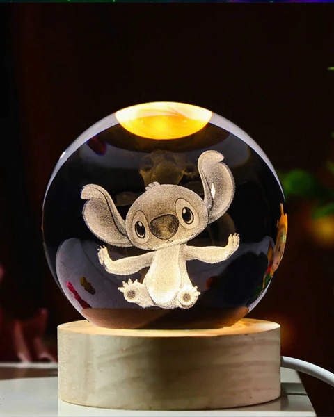 lámpara esfera de cristal led 6cm varios diseños