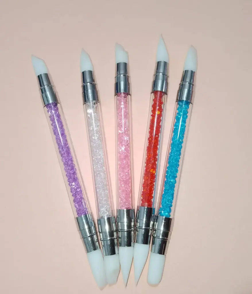 [PT-3300] brochas doble punta silicona aplicadora glitter