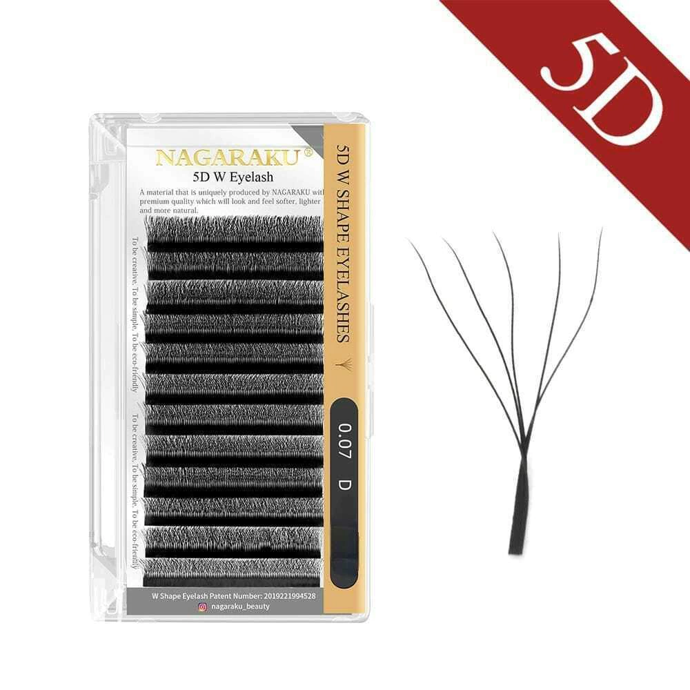 [PL-5D9MM] extensiones de/para pestañas  Nagaraku original mix tecnologicas  5D W   (9mm)