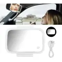 Espejo de maquillaje luz LED para visera auto