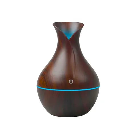 [ST-DOPAA2772] humidificador ultrasónico tipo jarrón madera con luz led