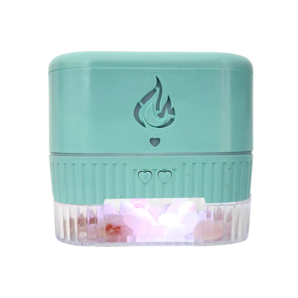 [ST-DOIKEX01901] lámpara humidificadora ultrasónica con sales del himalaya luz led