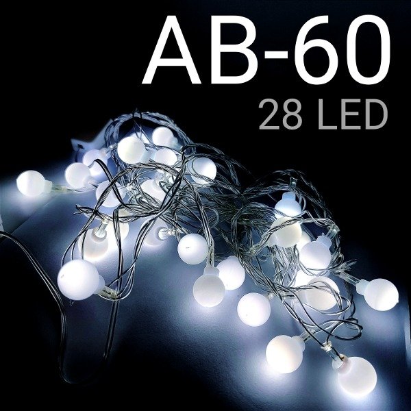 LUZ PELOTITAS BLANCA 28 LED 
