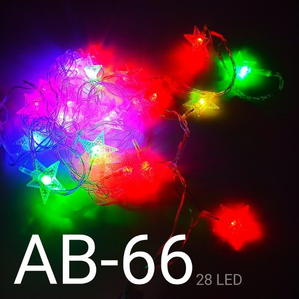 LUZ ESTRELLAS MULTICOLOR 28 LED 