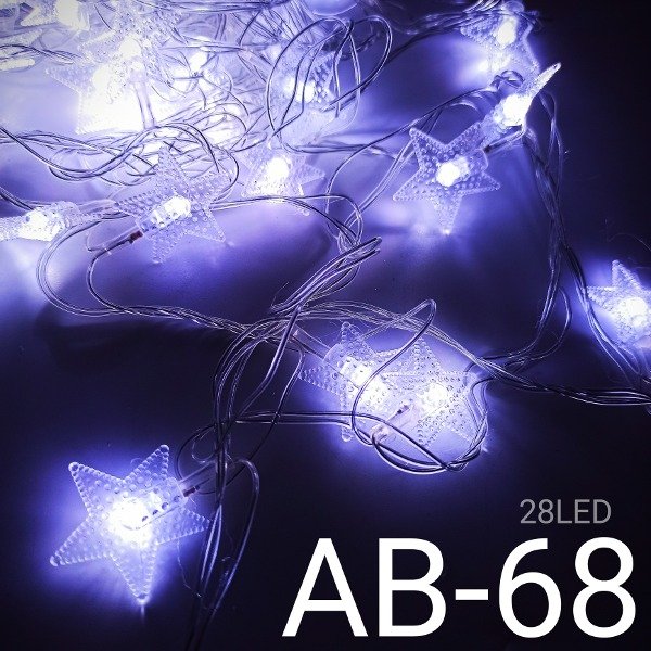 LUZ ESTRELLAS BLANCA 28LED 