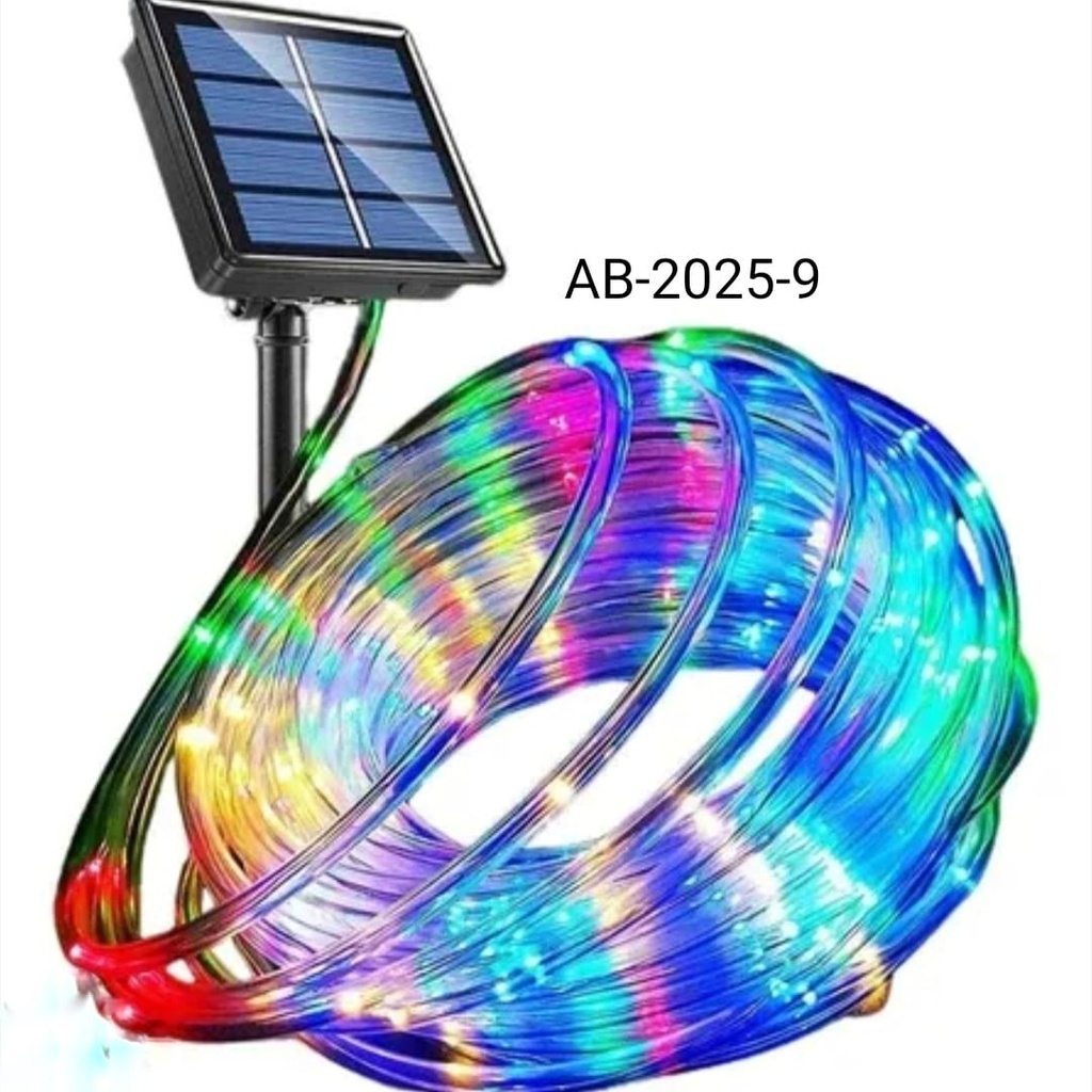 LUZ LED MULTICOLOR PANEL SOLAR 