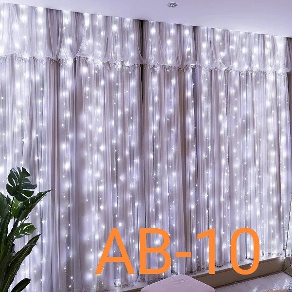 LUZ CORTINA FRIA 300LED 3X3M