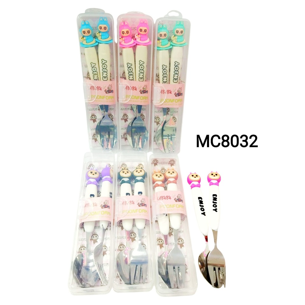 [PY-MC8032] CUCHARA Y TENEDOR LABUBU