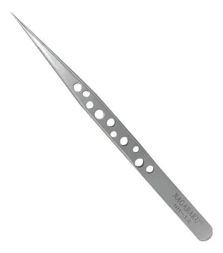 [PT-NH-12] pinza recta de metal para pestañas Nagaraku