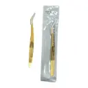 pinza bent para pestañas dorada Charm Limit