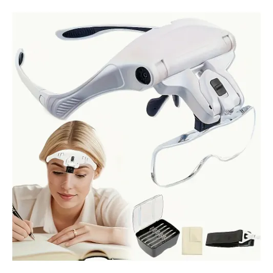 [PL-0495] vincha con lupa luces a pila