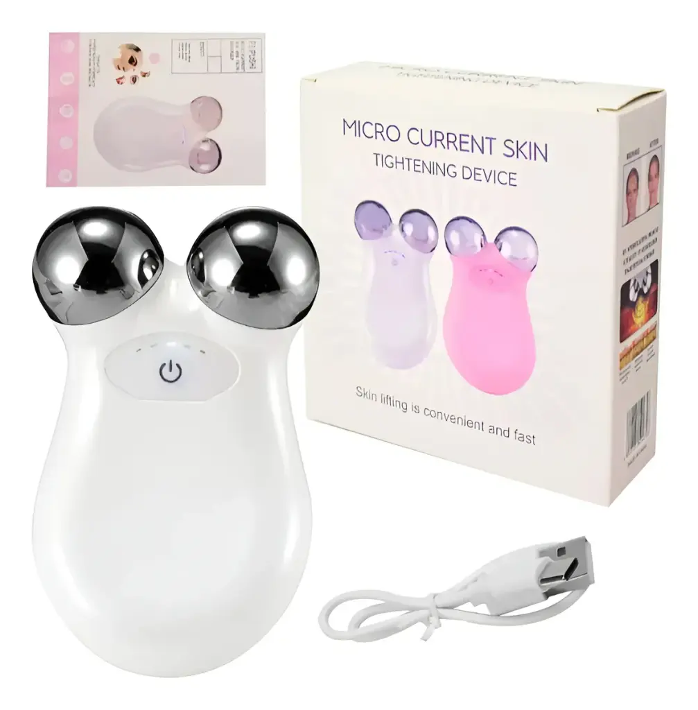 Masajeador facial con microcorrientes