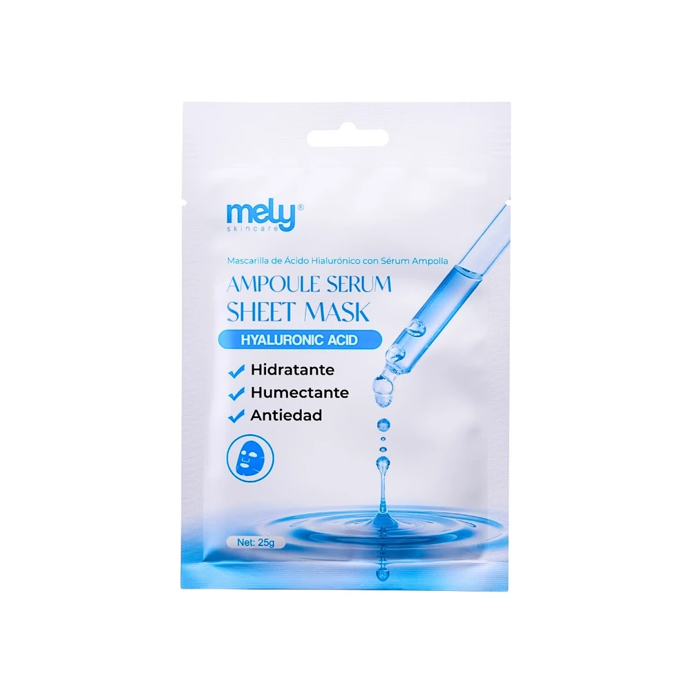 MASCARILLA DE ÁCIDO HIALURÓNICO CON SÉRUM AMPOLLA MELY
