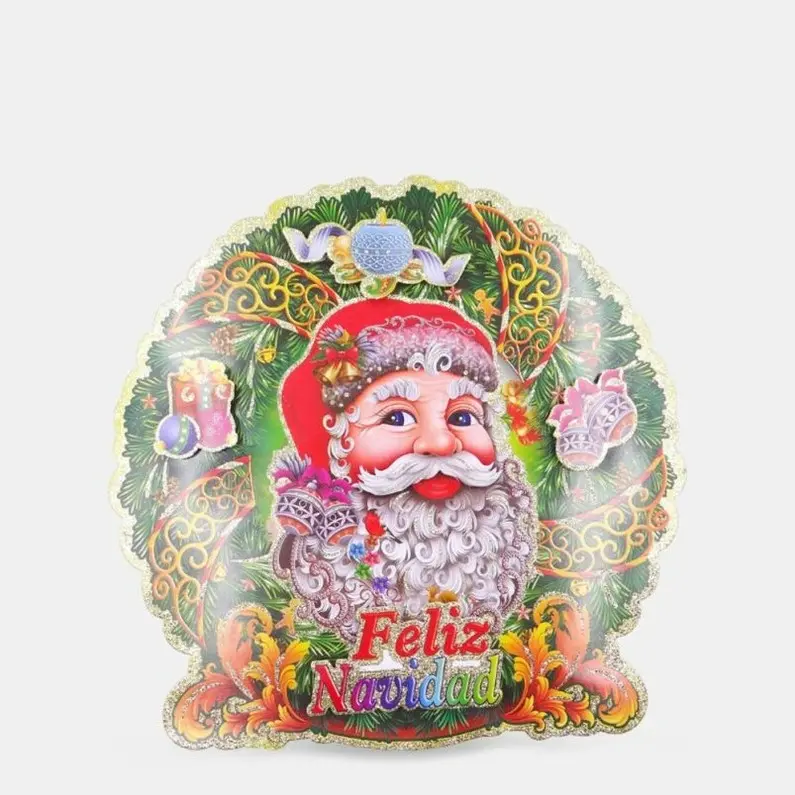 adorno navideño papa noel c/u