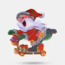 adorno navideño led 25*27 c/u