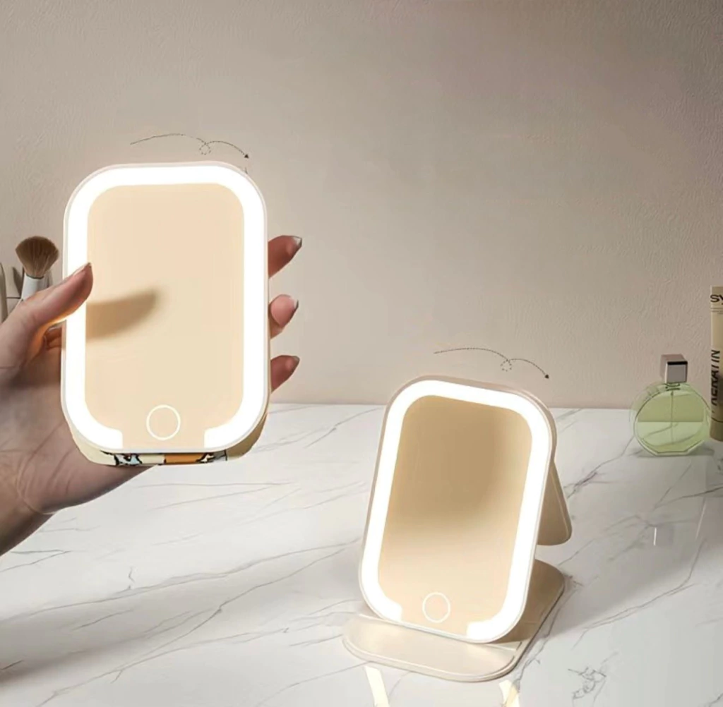 Espejo mini LEDS PORTATIL