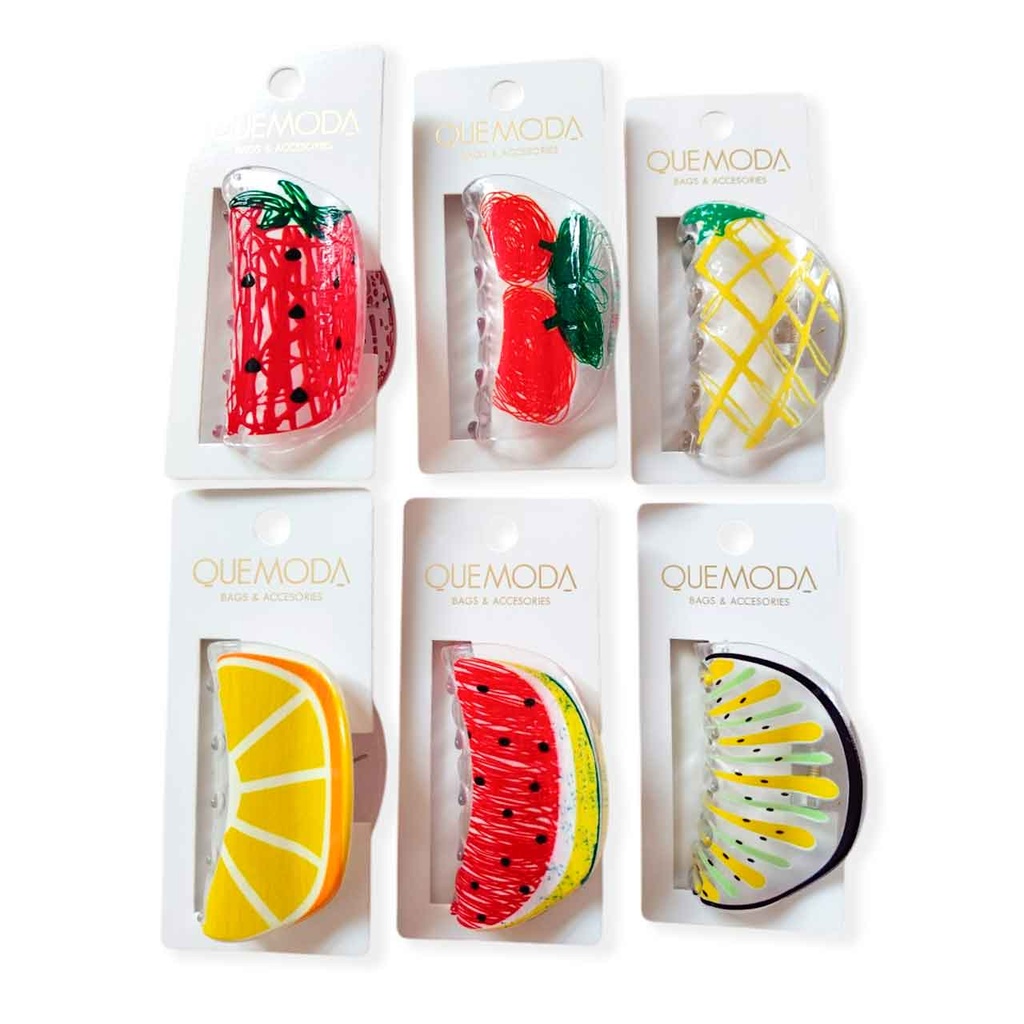 [PM-HX23201-16] BROCHE CON FORMAS FRUTALES___Pack X3