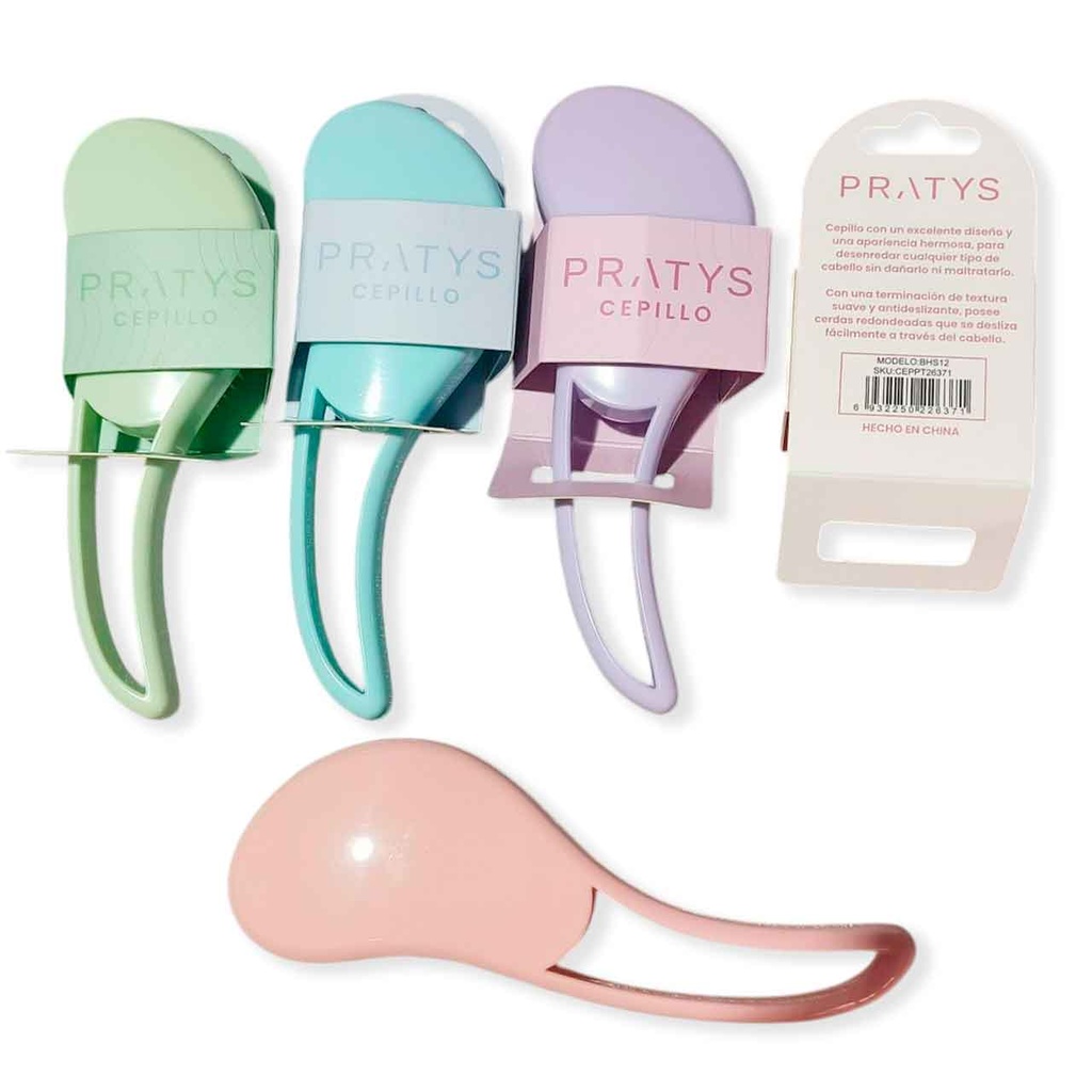 [PM-BHS12] CEPILLO DE PELO CHICO FORMA ONDULADA___Pack X3