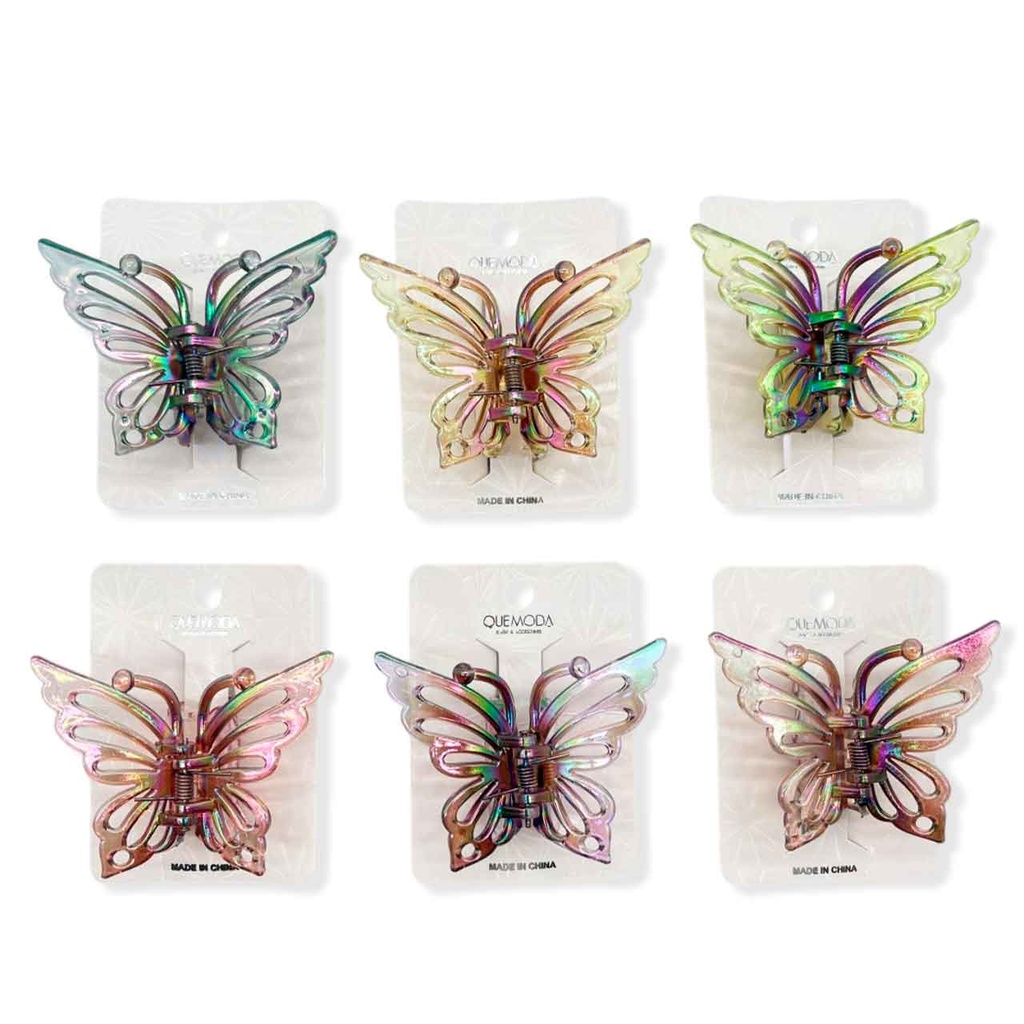 [PM-YDS-22] BROCHE FORMA DE MARIPOSA 7.5CM___Pack X6