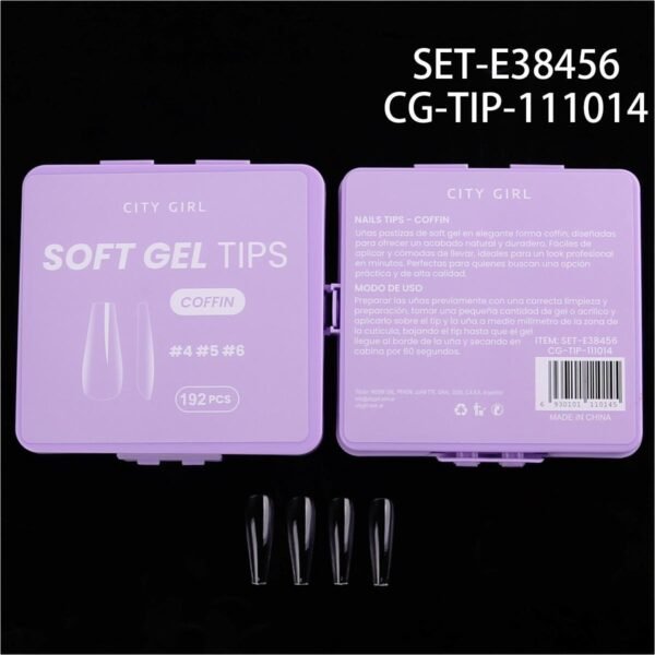 [PG-SET-E38456] soft gel coffin 192 pcs
