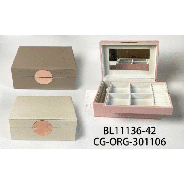 organizador de joyas con espejo