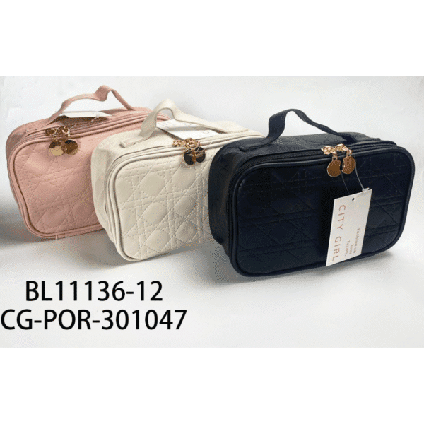 [PG-BL11136-12] porta cosmetico con manija
