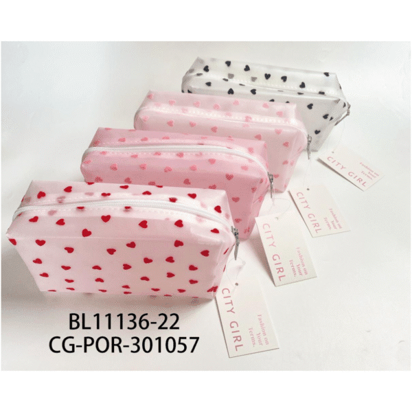 [PG-BL11136-22] porta cosmetico corazones