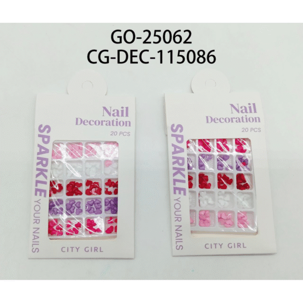 decoración para uñas corazones