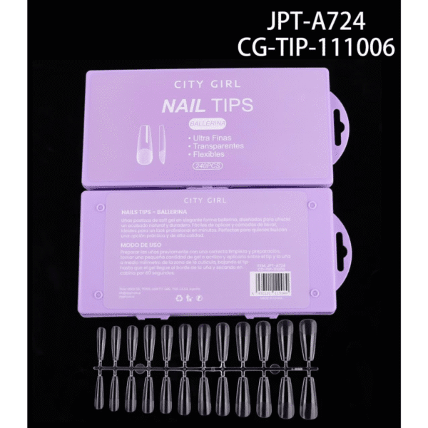 tips soft gel ballerina 240pcs