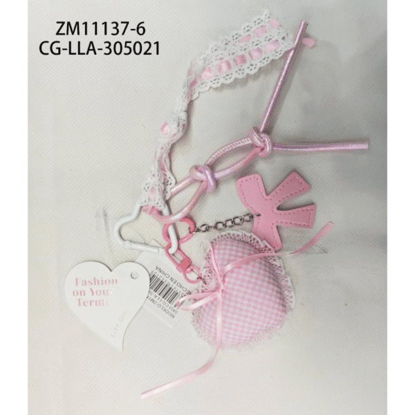 [PG-ZM11137-6] llavero charm corazón