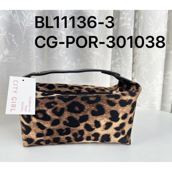 porta cosmeticos animal print