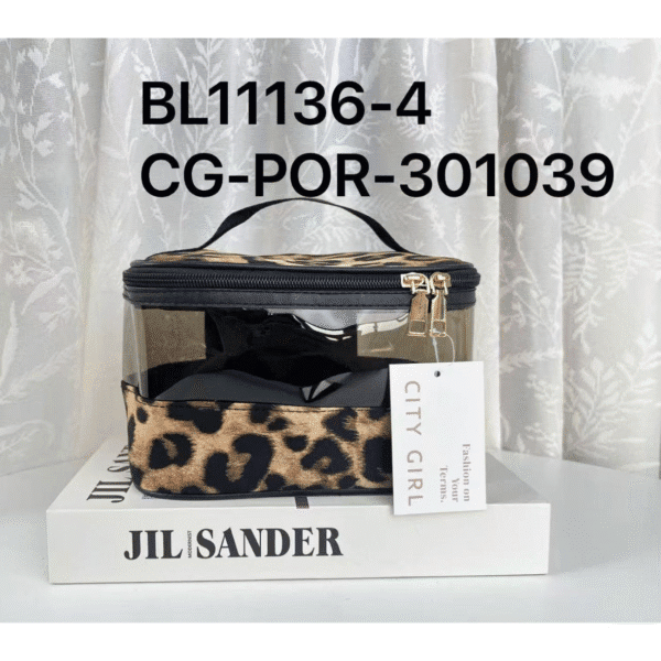 [PG-BL11136-4] porta cosmeticos animal print