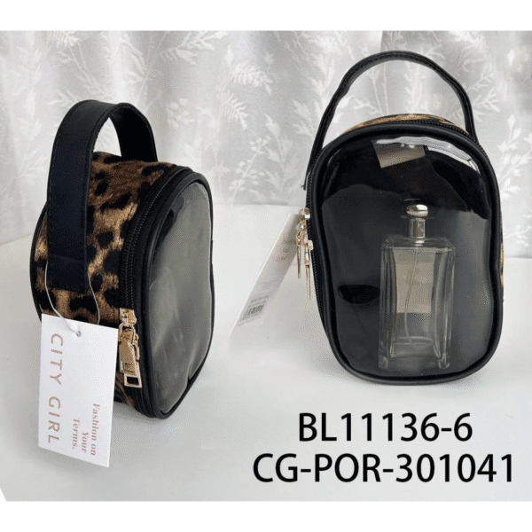 porta cosmeticos animal print