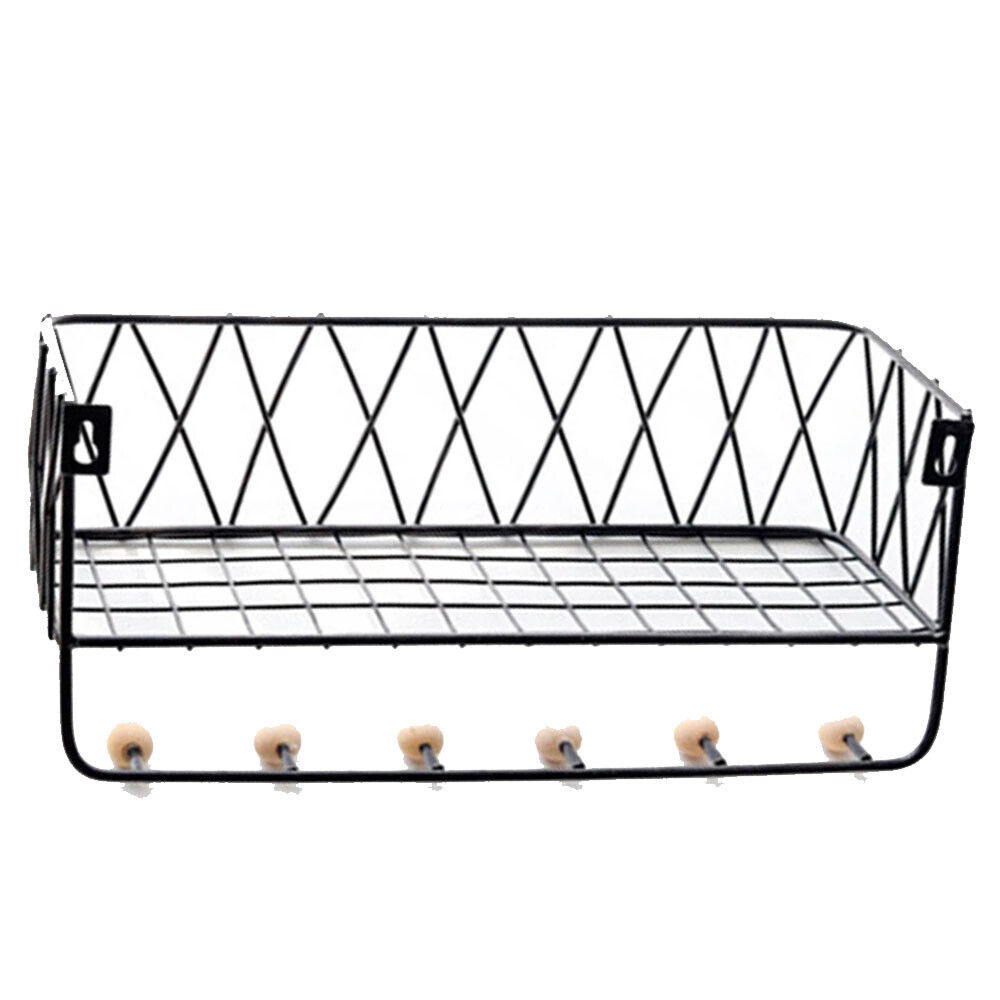 estante de metal con ganchos 34*12*16 c/u