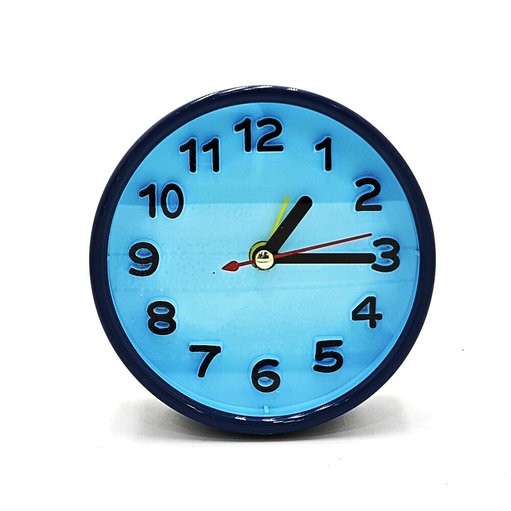 reloj despertador 9.5*9.5*3 c/u
