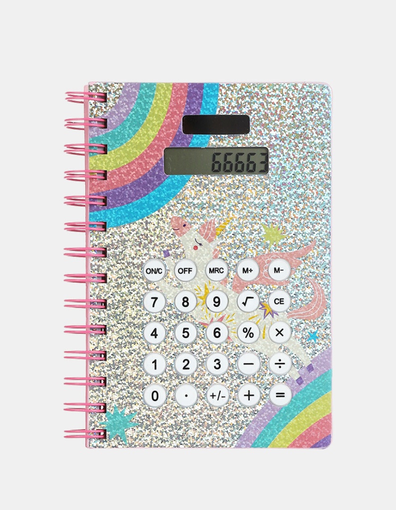 cuaderno con calculadora c/u