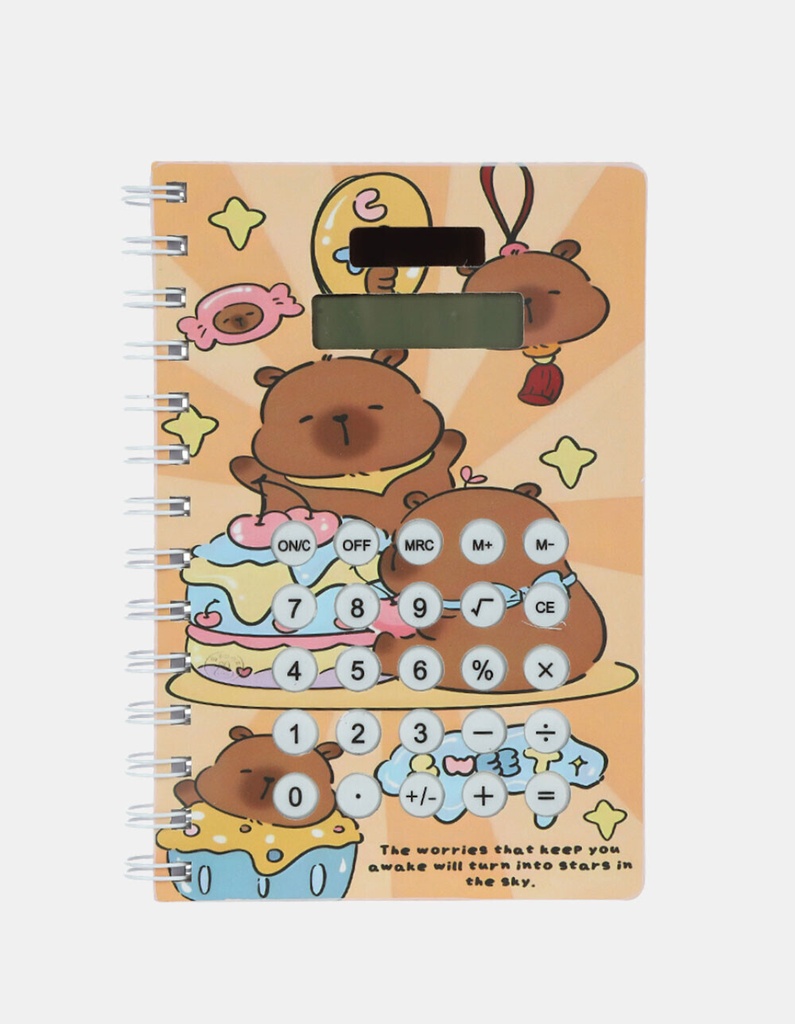 cuaderno con calculadora c/u