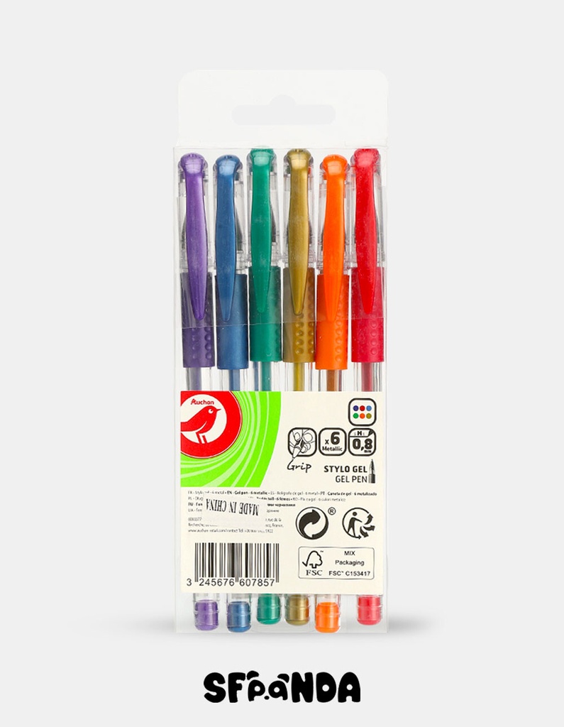 boligrafo de colores pcs*6