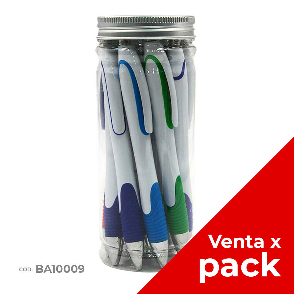 boligrafo retractil ___Pack X12