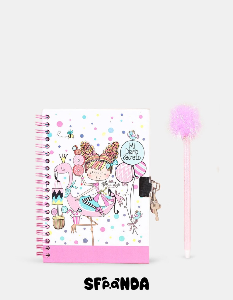 diario intimo con boligrafo c/u