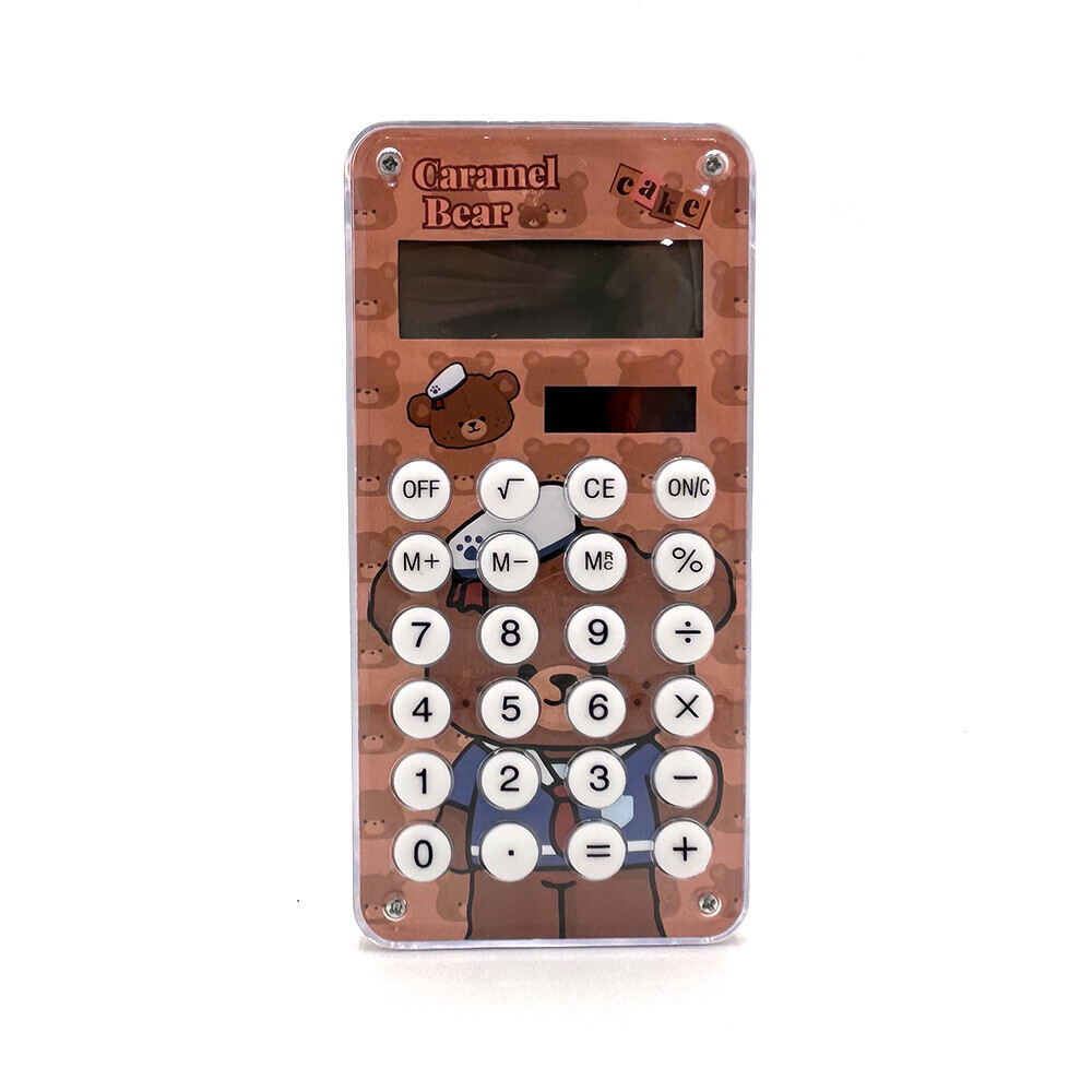 calculadora oso con laberinto 12*6*1 c/u