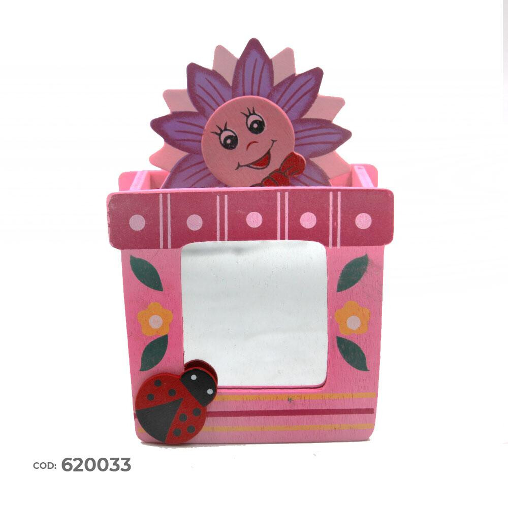 porta lapiz lapicero madera c/u