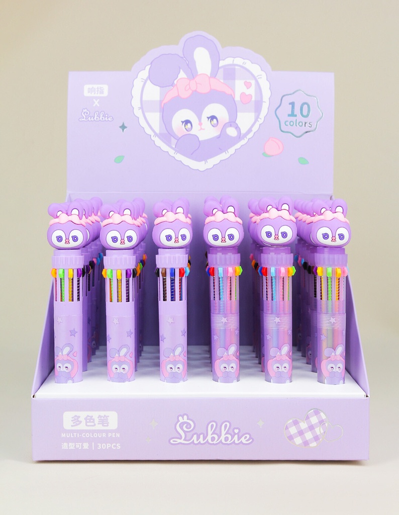 [PP- BA-59447] boligrafo 10 colores conejo___Caja X30