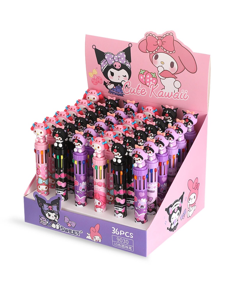 boligrafo 10 colores ___Caja X36