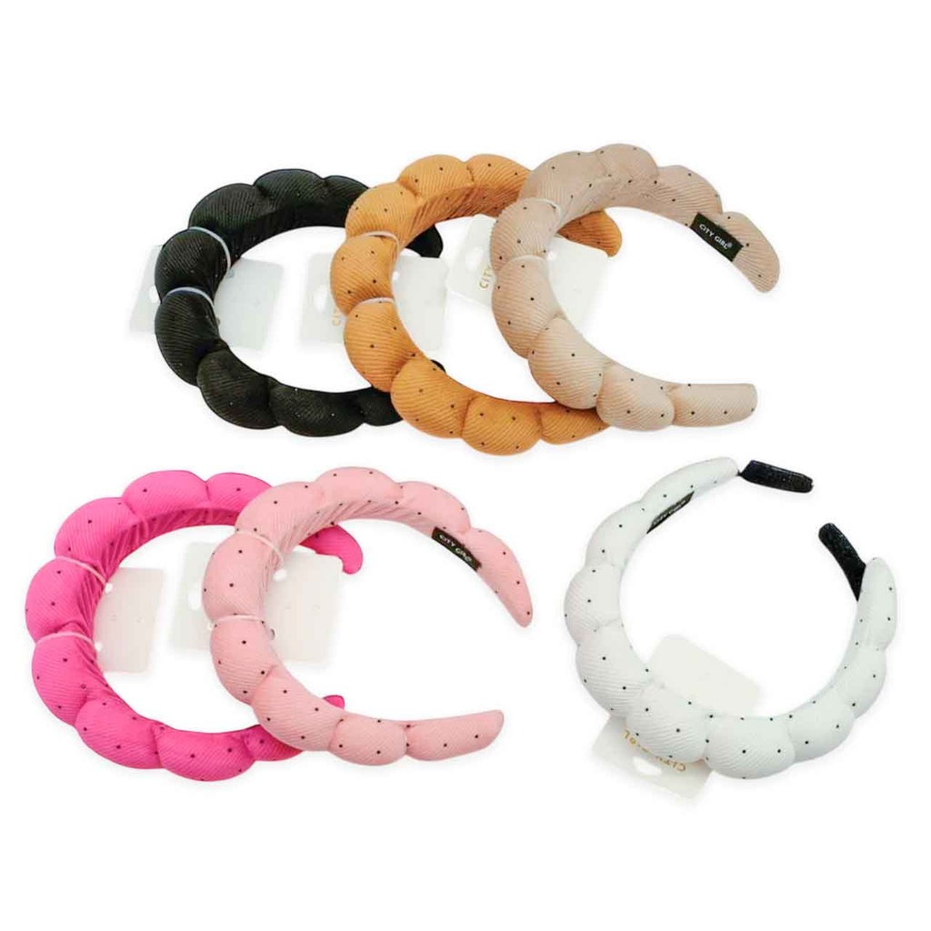 VINCHA PARA SKINCARE CON DETALLE BRILLITOS